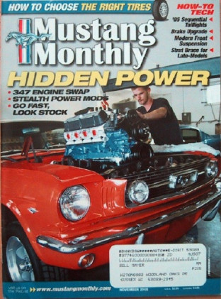 MUSTANG MONTHLY 2005 NOV - '68 SHELBY GT350, '70 BOSS